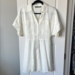 Zara Ivory Comfy Dress